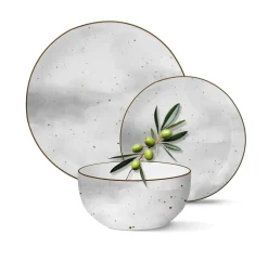 MG HOME ANTICO SERWIS OBIADOWY Z PORCELANY 12 EL. / 4 OS.