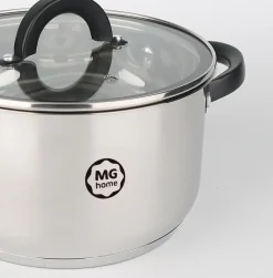 MG HOME | BLACK KOMPLET GARNKÓW 6 EL. / STAL NIERDZEWNA