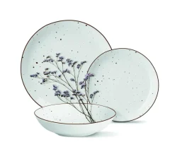 MG HOME GEMMA WHITE SERWIS OBIADOWY PORCELANOWY 18 EL / 6 OS