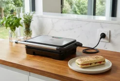 MG HOME Mini Grill elektryczny panini 1000W / srebrny