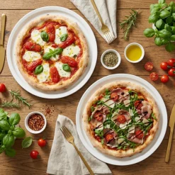 MG HOME NAPOLI ZESTAW 2 TALERZY PORCELANOWYCH DO PIZZY 30 CM