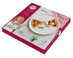MG HOME NAPOLI ZESTAW 2 TALERZY PORCELANOWYCH DO PIZZY 30 CM
