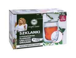 MG HOME Renza Origami Zestaw szklanek 2x300 ml / borokrzemowe
