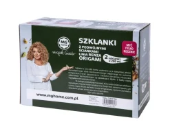 MG HOME Renza Origami Zestaw Szklanek 2x280 ml / borokrzemowe