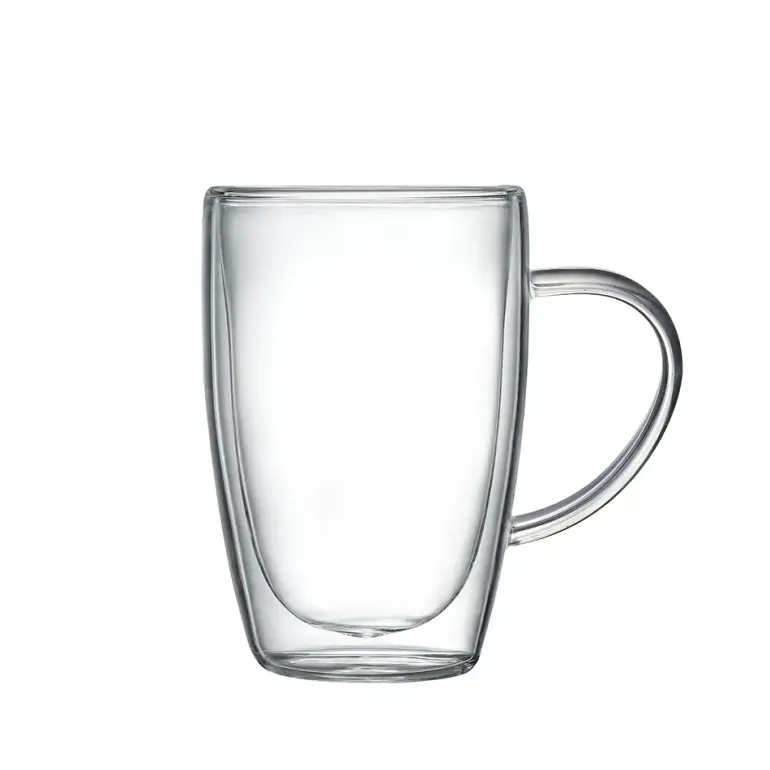 MG HOME RENZA Szklanka termiczna z uchem 350 ml / borokrzemowa