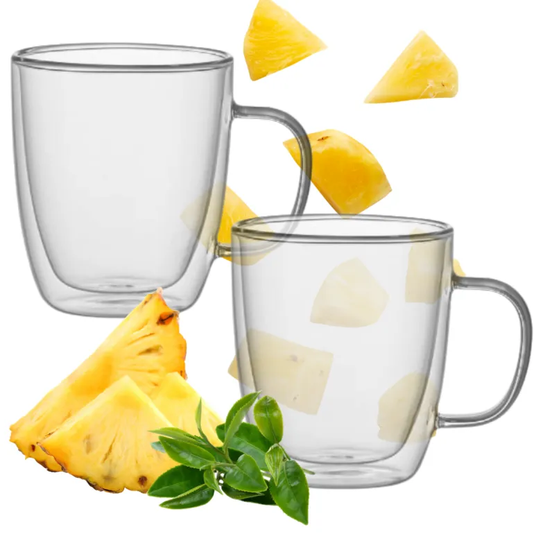 MG HOME RENZA Zestaw 2 szklanek termicznych z uchem 350 ml