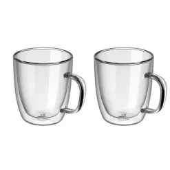 MG HOME RENZA Zestaw 2 szklanek termicznych z uchem 350 ml
