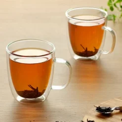 MG HOME RENZA Zestaw 2 szklanek termicznych z uchem 350 ml