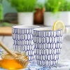 MG HOME | ZESTAW KUBKÓW PORCELANOWYCH FIORI 6x360 ml