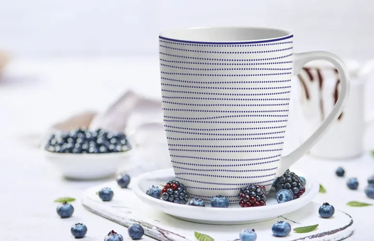 MG HOME | ZESTAW KUBKÓW PORCELANOWYCH MAREA 6x360 ml
