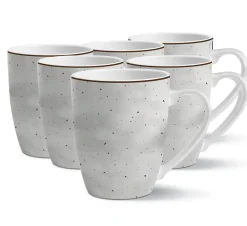 MG HOME | ZESTAW KUBKÓW PORCELANOWYCH ANTICO 6x360 ml