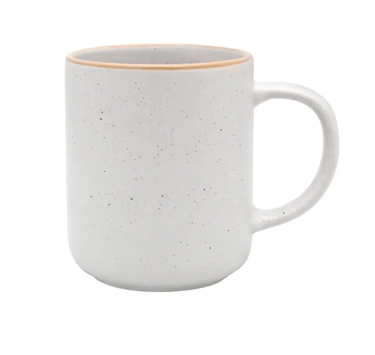 MG HOME | ZESTAW KUBKÓW Z KAMIONKI ARTENA WHITE 6x400 ml