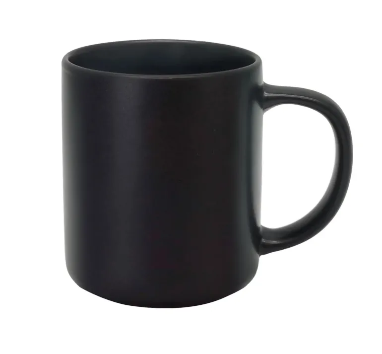 MG HOME | ZESTAW KUBKÓW Z KAMIONKI ARTENA BLACK 6x400 ml