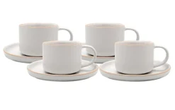 MG HOME | ZESTAW OBIADOWO KAWOWY Z KAMIONKI ARTENA WHITE 20 EL / 4 OS