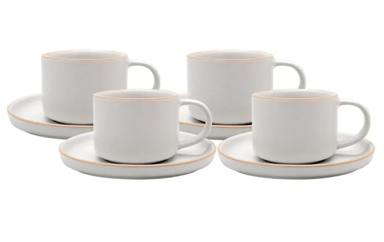 MG HOME | ZESTAW OBIADOWO KAWOWY Z KAMIONKI ARTENA WHITE 20 EL / 4 OS