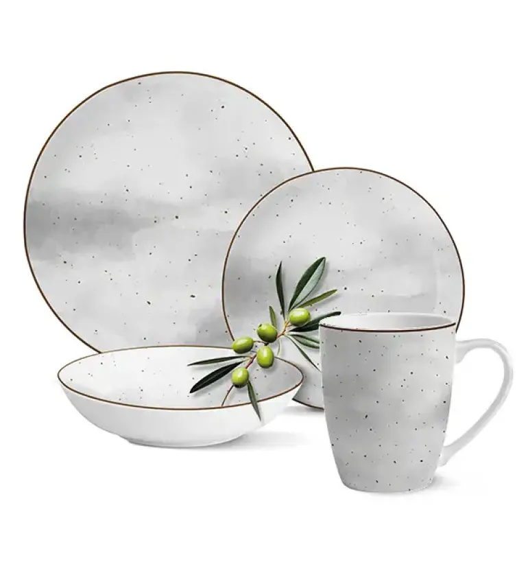 MG HOME | ZESTAW OBIADOWY Z PORCELANY ANTICO 48 EL. / 12 OS.
