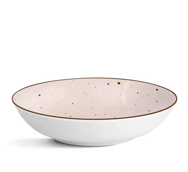 MG HOME | ZESTAW OBIADOWY Z PORCELANY GEMMA PINK 18 EL / 6 OS