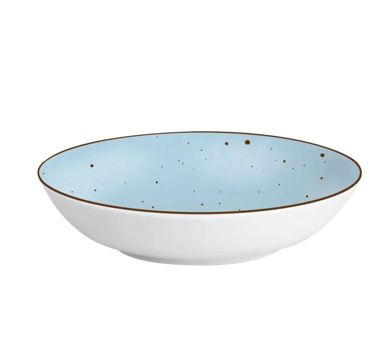 MG HOME | ZESTAW OBIADOWY Z PORCELANY GEMMA BLUE 18 EL / 6 OS