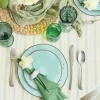 MG HOME | ZESTAW OBIADOWY Z PORCELANY GEMMA GREEN 54 EL / 18 OS