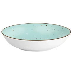 MG HOME | ZESTAW OBIADOWY Z PORCELANY GEMMA GREEN 18 EL / 6 OS