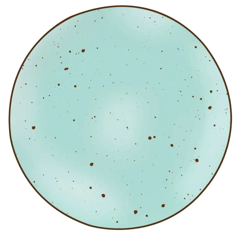 MG HOME | ZESTAW OBIADOWY Z PORCELANY GEMMA GREEN 18 EL / 6 OS