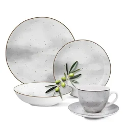 MG HOME | ZESTAW OBIADOWY Z PORCELANY ANTICO 60 EL. / 12 OS.