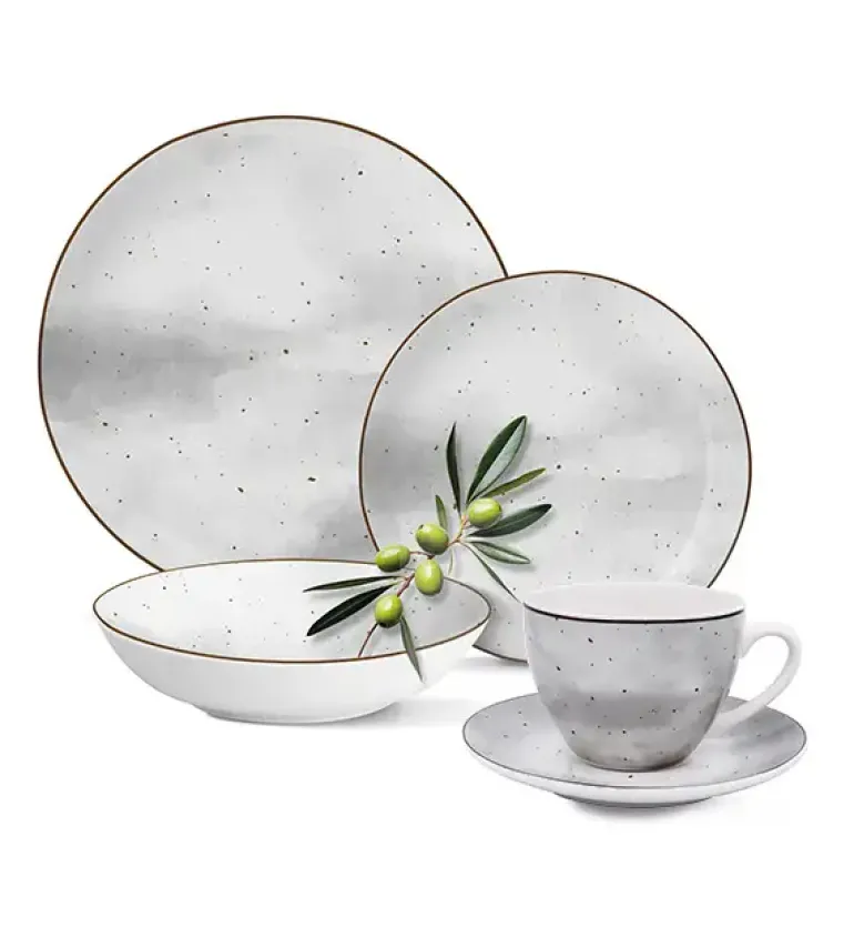 MG HOME | ZESTAW OBIADOWY Z PORCELANY ANTICO 60 EL. / 12 OS.