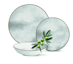 MG HOME | ZESTAW OBIADOWY Z PORCELANY ANTICO 60 EL. / 12 OS.