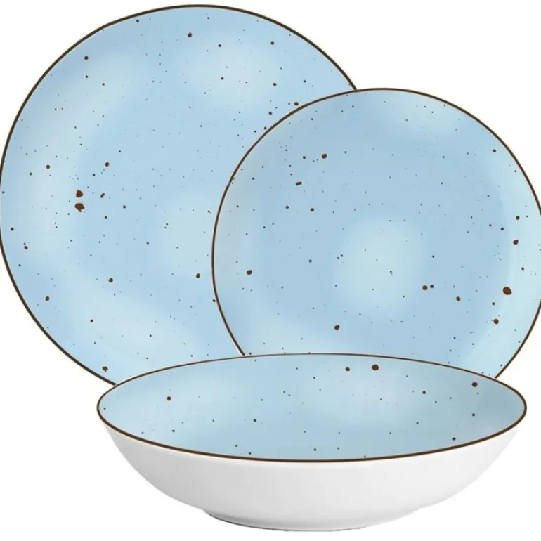 MG HOME | ZESTAW OBIADOWY Z PORCELANY GEMMA BLUE 36 EL / 12 OS