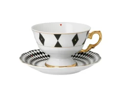 ĆMIELÓW ALASKA G539 DAMA KIER Filiżanka niska 180 ml / na nodze / porcelana