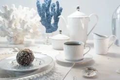 ĆMIELÓW JENNY G856 PEARLS Zestaw kawowy 22 el / 6 osób / porcelana
