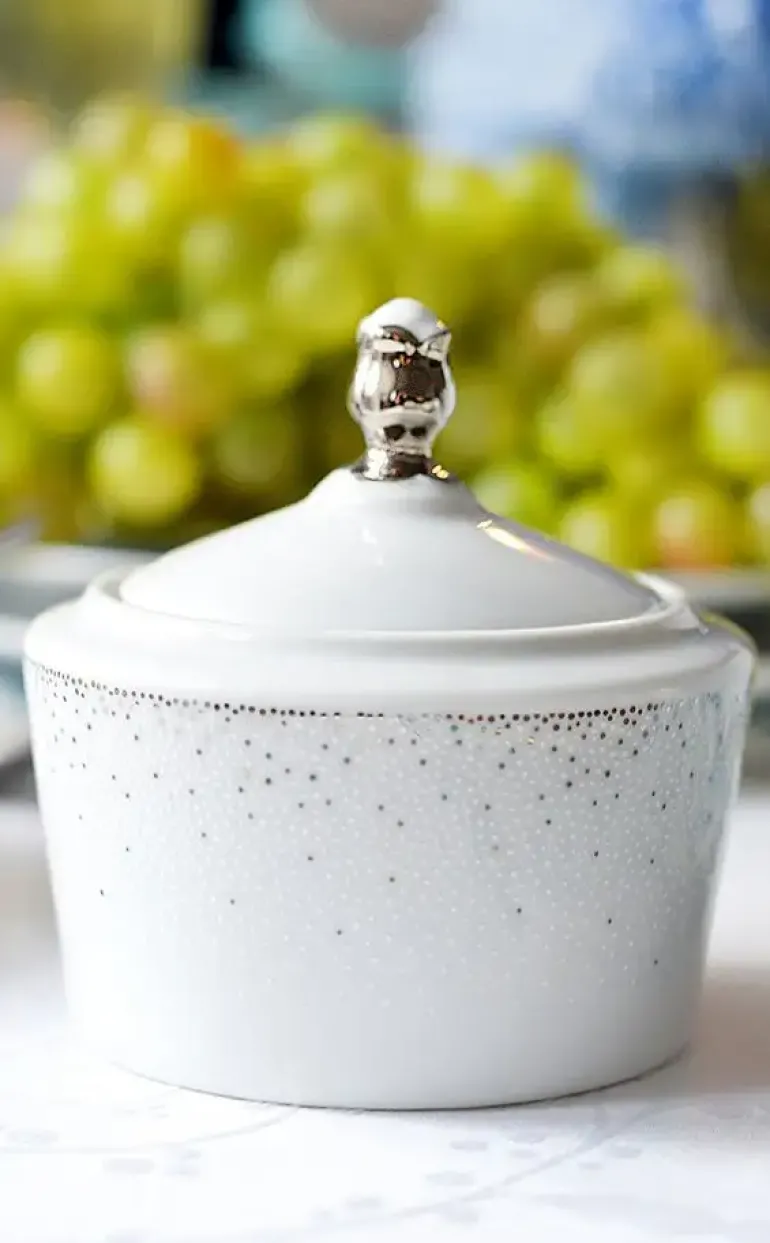 ĆMIELÓW JENNY G856 PEARLS Zestaw kawowy 22 el / 6 osób / porcelana