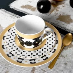 ĆMIELÓW JENNY G892 PIERROT Zestaw kawowy 3 el dla 1 osoby / porcelana