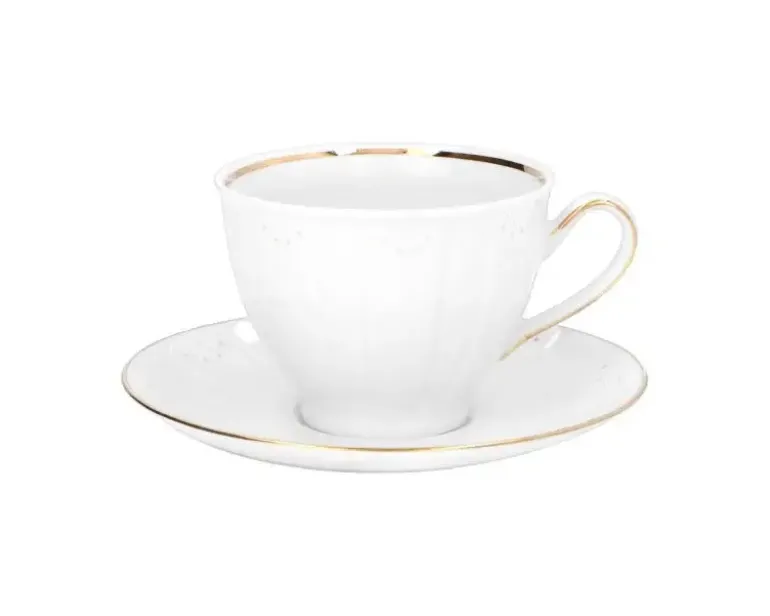 ĆMIELÓW OKTAWA G311 KORONKOWA FINEZJA Zestaw kawowy / do herbaty 18 el / 6 osób / porcelana