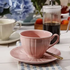 ĆMIELÓW OKTAWA GL01 KORALOWA Spodek pod filiżankę 15,7 cm / porcelana