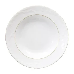 ĆMIELÓW ROCOCO 3604 ZŁOTA LINIA Zestaw obiadowy 18 el / 6 osób / porcelana