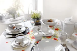 ĆMIELÓW SOFIA 0001 BIAŁA Zestaw obiadowy 18 el / 6 osób / porcelana