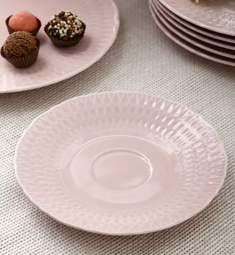 ĆMIELÓW SOFIA LB07 RÓŻANA Spodek pod filiżankę 15,7 cm / porcelana