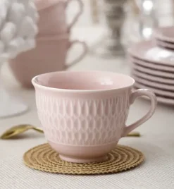 ĆMIELÓW SOFIA LB07 RÓŻANA Zestaw kawowy 24 el dla 12 osób / porcelana