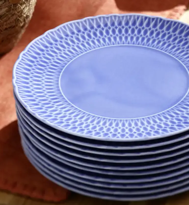 ĆMIELÓW SOFIA LB03 SZAFIROWA Zestaw obiadowy 36 el / 12 osób / porcelana