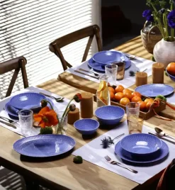 ĆMIELÓW SOFIA LB03 SZAFIROWA Zestaw obiadowy 36 el / 12 osób / porcelana