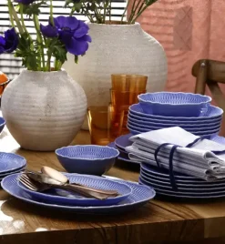 ĆMIELÓW SOFIA LB03 SZAFIROWA Zestaw obiadowy 36 el / 12 osób / porcelana