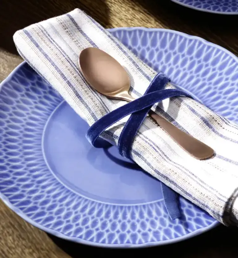 ĆMIELÓW SOFIA LB03 SZAFIROWA Zestaw obiadowy 36 el / 12 osób / porcelana