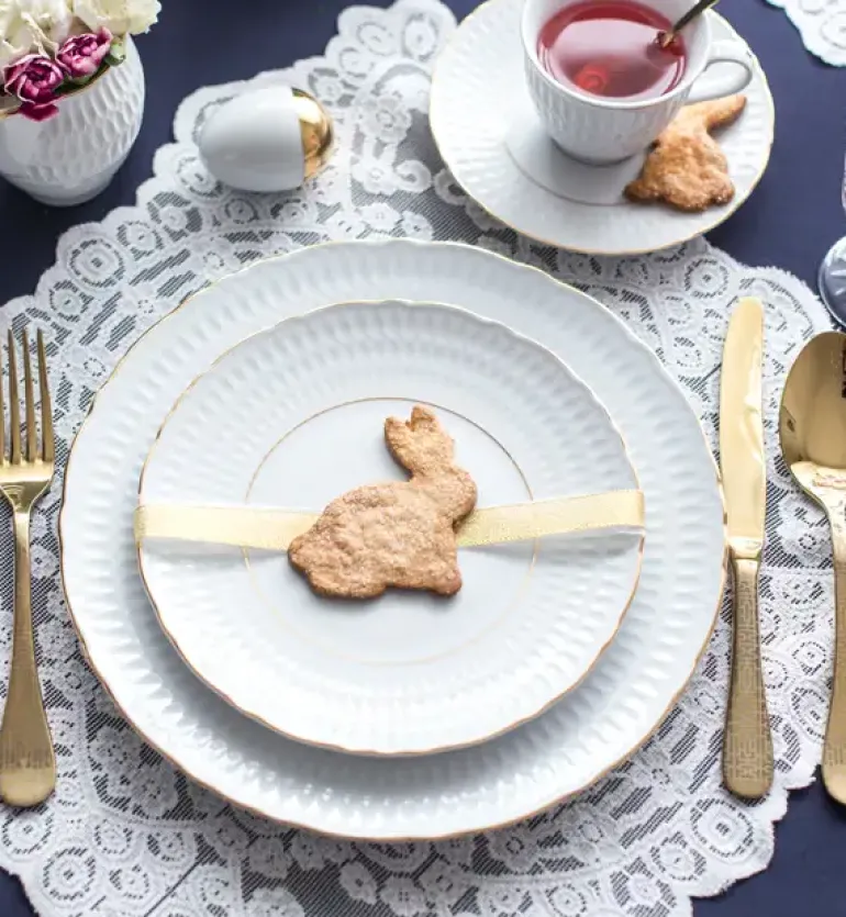 ĆMIELÓW SOFIA 3604 ZŁOTA LINIA Zestaw obiadowy 18 el / 6 osób / porcelana