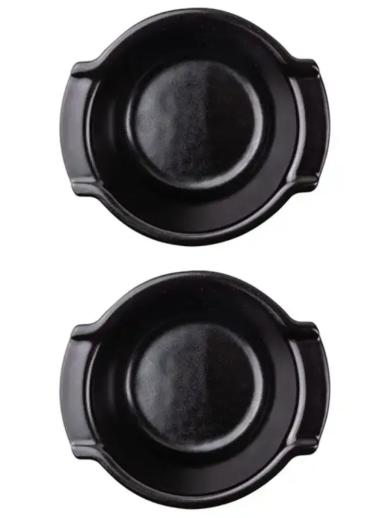 PEUGEOT APPOLIA Naczynia ceramiczne okrągłe 200 ml 2 szt. czarne