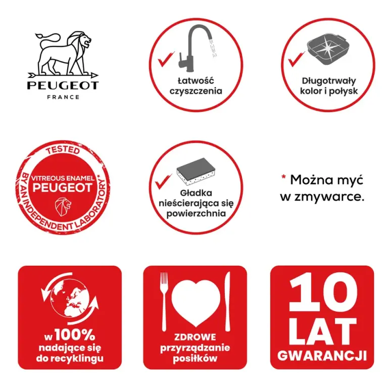 PEUGEOT APPOLIA Naczynie kwadratowe 36 cm / żółte