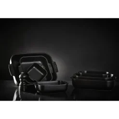 PEUGEOT APPOLIA Naczynie kwadratowe / 28 cm / czarne