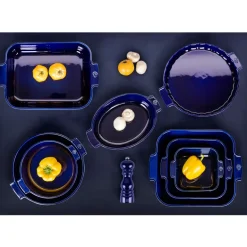 PEUGEOT APPOLIA Naczynie prostokątne / 25 cm / niebieskie