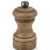 PEUGEOT BISTRO ANTIQUE Młynek do soli 10 cm / drewno bukowe / ręcznie postarzane