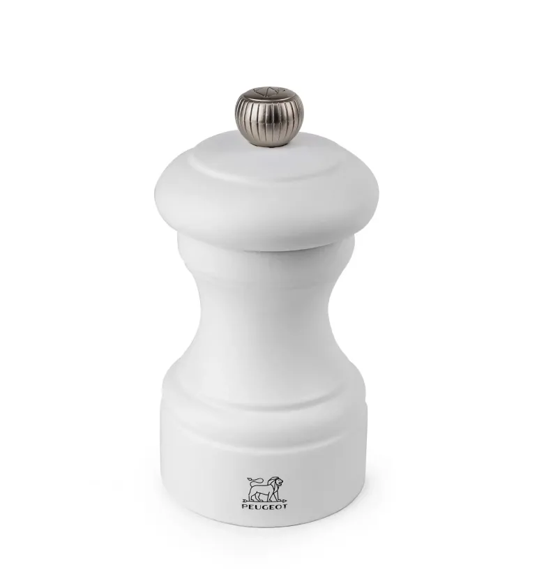 PEUGEOT BISTRO Młynek do soli 10 cm / biały / drewno